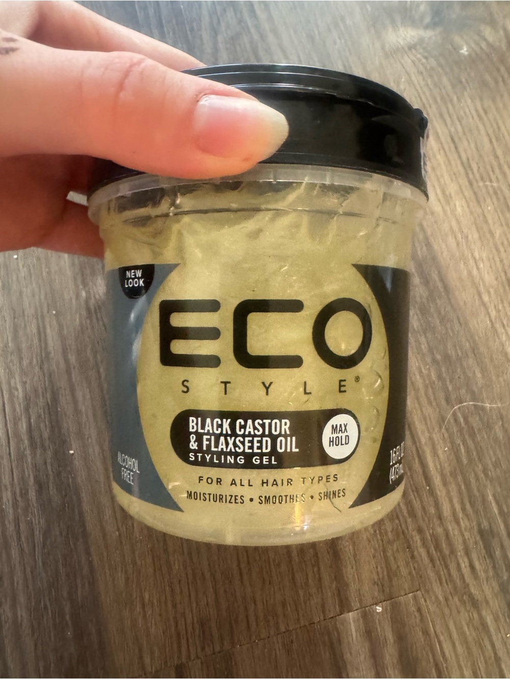 Black Castor & Flaxseed Oil Styling Gel - Yellow